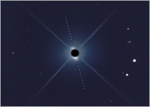 Disco protoplanetario de Beta Pictoris por Rolf Olsen