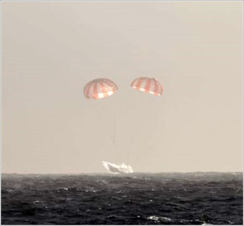 Amerizaje de la Dragon CRS-5