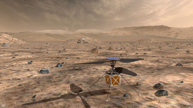 Drones en Marte