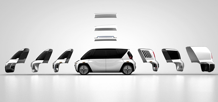 EDIT Self Driving Car modular exploded OSVehicle