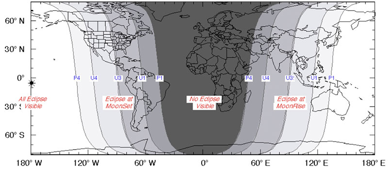 Visibilidad del eclipse