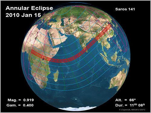 Eclipse solar del 15 de enero de 2010 - NASA