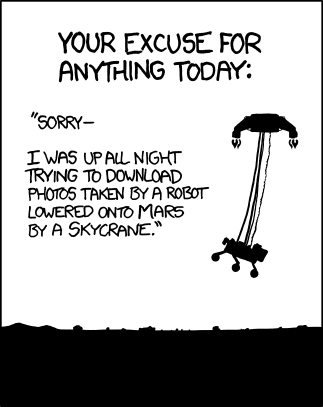 Curiosity por XKCD