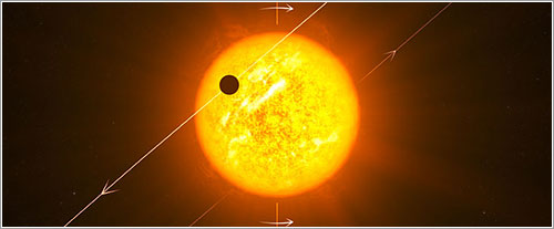 Planeta extrasolar retrógrado - ESO