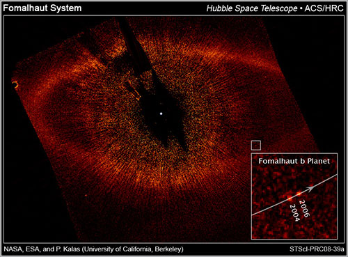 Fomalhaut y Fomalhaut b - NASA, ESA, P. Kalas