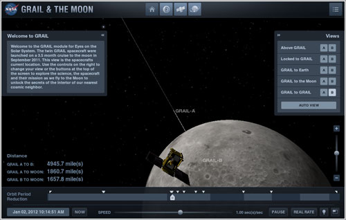 GRAIL & The Moon en Eyes on the Solar System