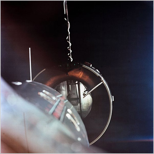 La Gemini 8 aproximándose a la Agena