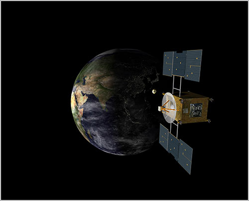 Hayabusa llegando a la Tierra - JAXA