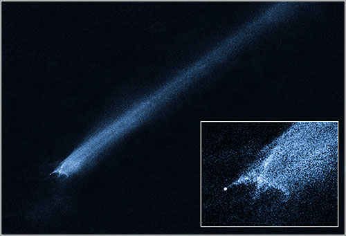 P/2010 A2 por el Hubble - NASA, ESA, and D. Jewitt (University of California, Los Angeles)