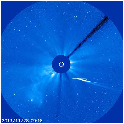 ISON visto por SOHO