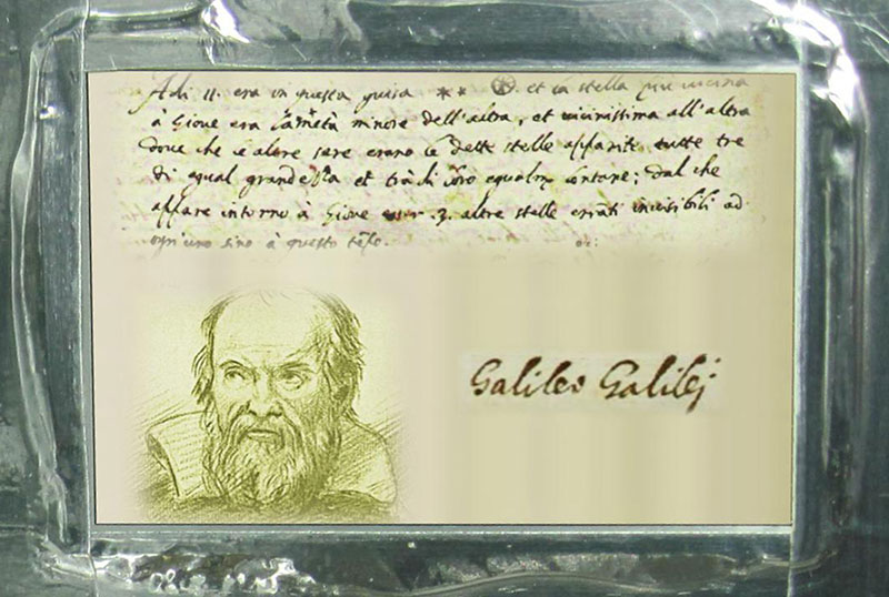 Placa dedicada a Galileo