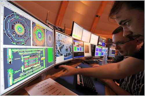 Sala de control del LHC /AP-Spiegen OnLine