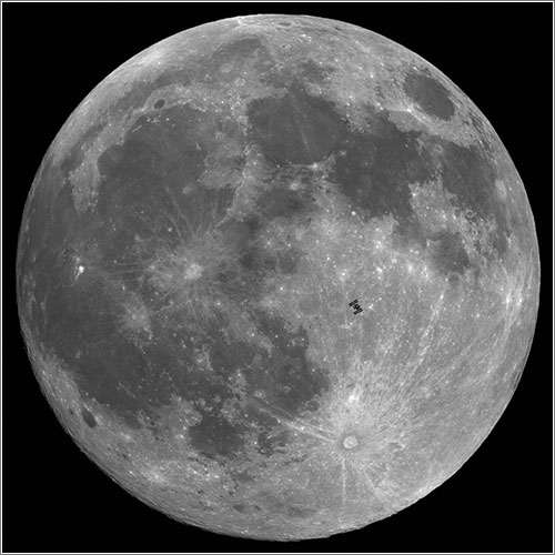 Tránsito lunar de la ISS el 21 de diciembre de 2010 - Thierry Legault