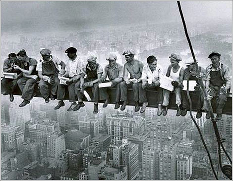 Lunchtime Atop A Skyscraper