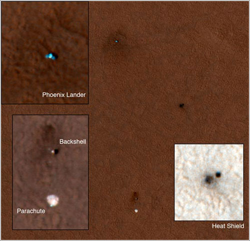 La sonda Phoenix en la superficie de Marte - NASA/JPL/University of Arizona