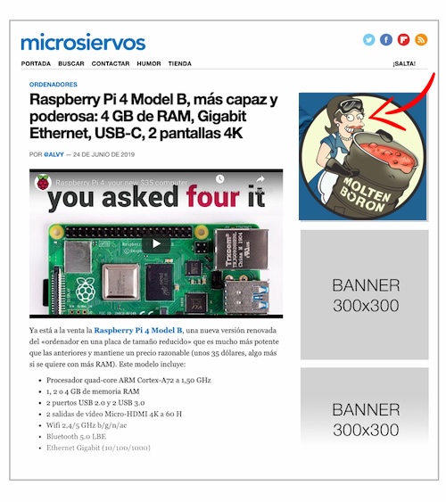 Ejemplo de patrocinio