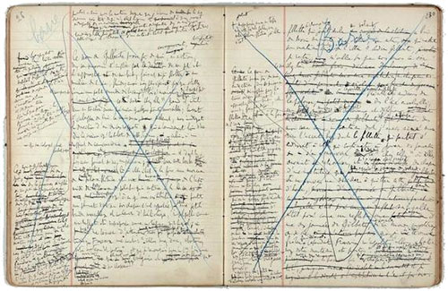 Manuscrito de El tiempo perdido