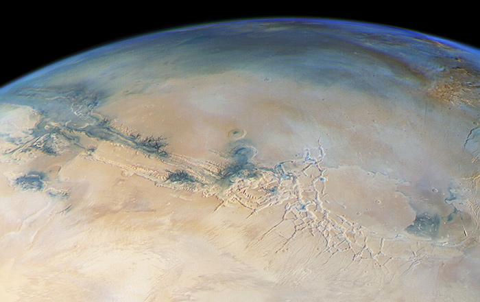 Mars from horizon to horizon