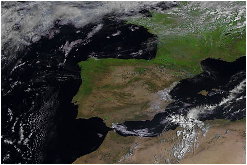 España vista por el Meteosat 10