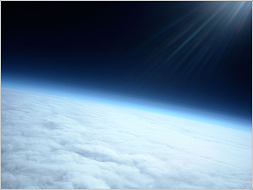 La Tierra fotografiada por la sonda Meteotek08