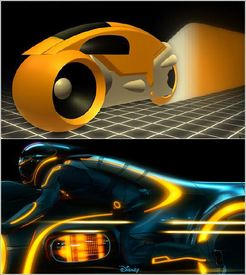 Motos de Tron y Tron: Legacy © Disney