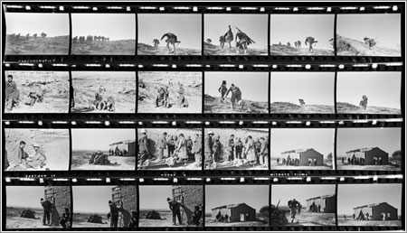 Contacto elaborado a partir de los negativos encontrados © Robert Capa, cortesía de Cornell Capa/Magnum Photos