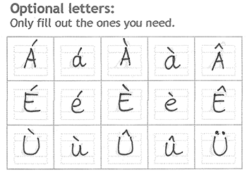 OptionalLetters