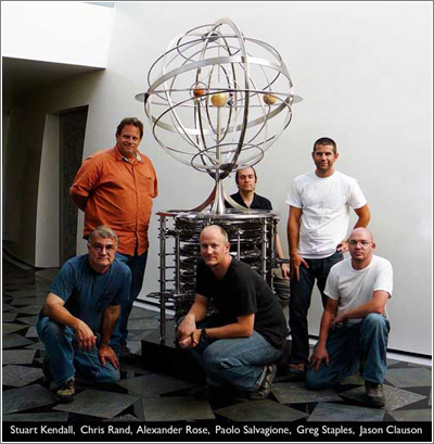 El equipo creador del Orrery