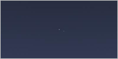 Detalle de la Tierra y la Luna