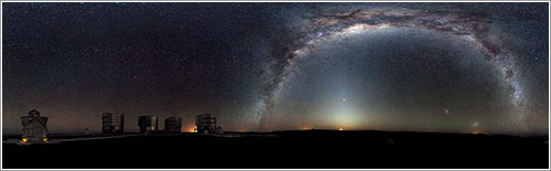 Panorama de 360 grados del cielo del hemisferio sur - ESO/H. H. Heyer