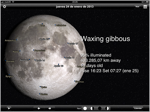 Phases of the Moon en el iPad