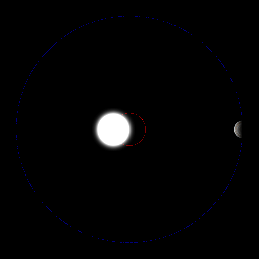 Planeta afectando la órbita de una estrella