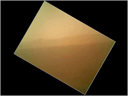 Primera imagen en color enviada por Curiosity - NASA/JPL-Caltech/Malin Space Science Systems