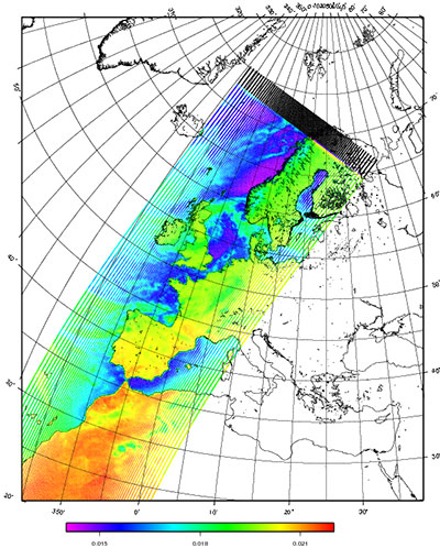 Primeros datos MHS - Eumetsat