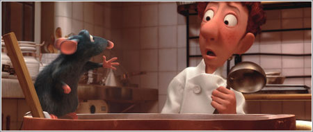 Rémy y Alfredo Linguini © Pixar