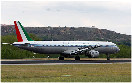 El retro de Alitalia