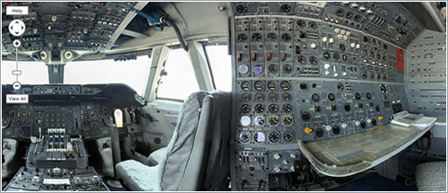 Gigapan del cockpit del NASA 905 - Jon Brack/National Geographic