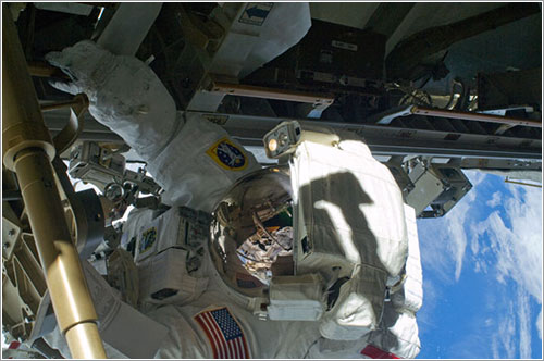 Shane Kimbrough durante el paseo espacial - NASA