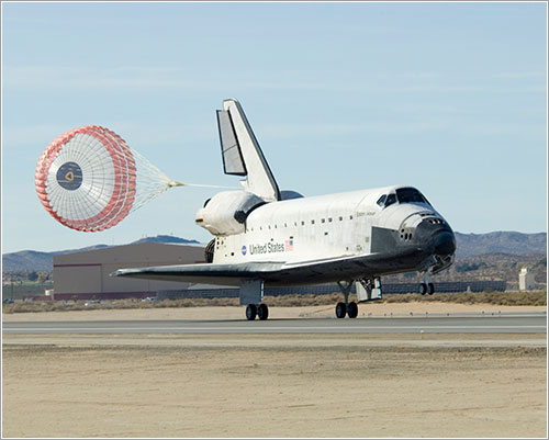 STS126 Endeavour tomando tierra - NASA/Tony Landis