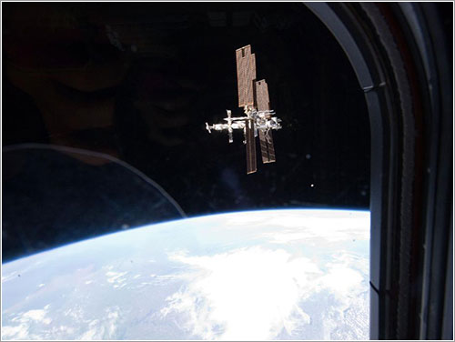 La ISS desde el Atlantis - NASA