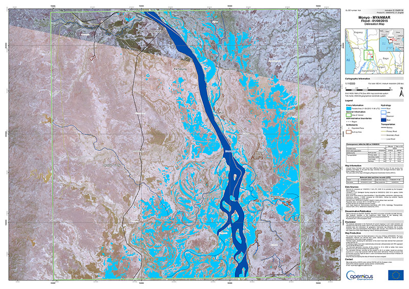 Inundaciones en Birmania