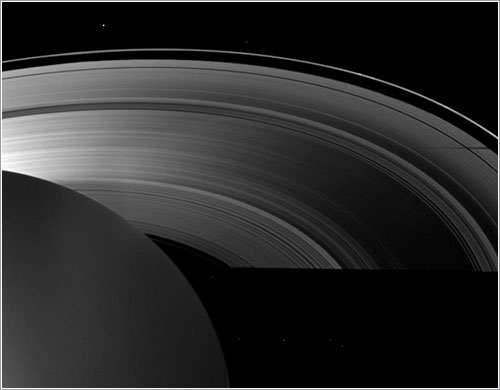 Sombras de Saturno en el equinoccio - Cassini Imaging Team, ISS,  JPL, ESA, NASA