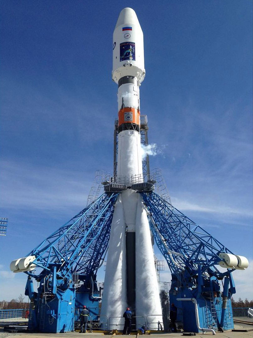 Soyuz listo para el lanzamiento