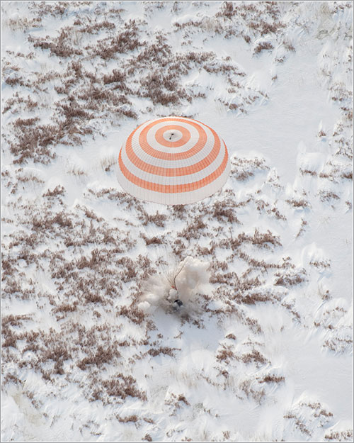 Aterrizaje de la Soyuz TMA-16