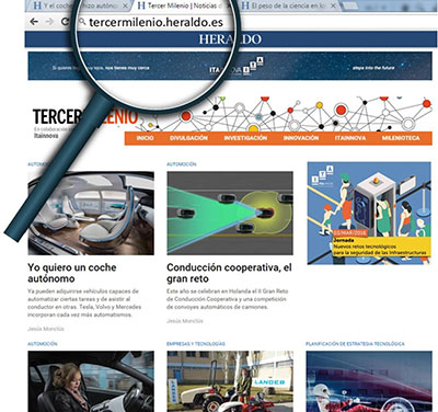 Portada web de Tercer Milenio