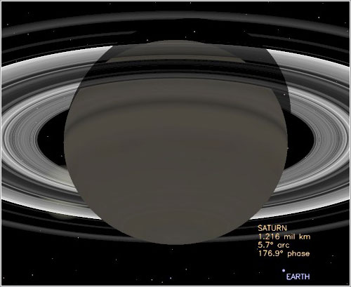 La Tierra vista desde la Cassini