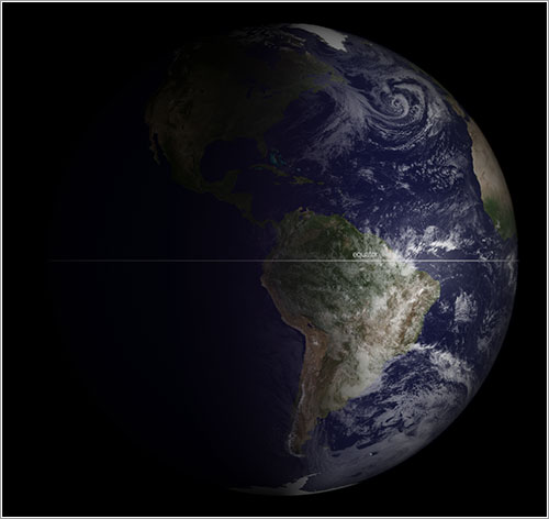 La Tierra en el equinoccio