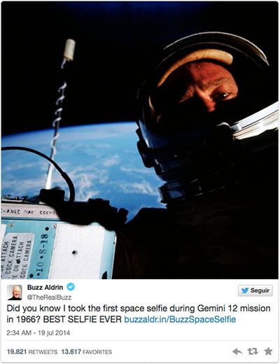 El selfie de Buzz Aldrin