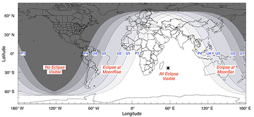 Visibilidad del eclipse