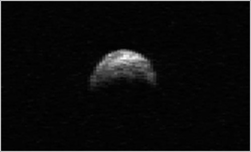 YU55 «visto» por el radiotelescopio de Arecibo - NASA/Cornell/Arecibo